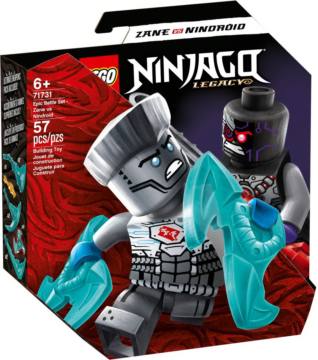 LEGO NINJAGO SET DE LUPTA EPICA - ZANE CONTRA NINDROID 71731