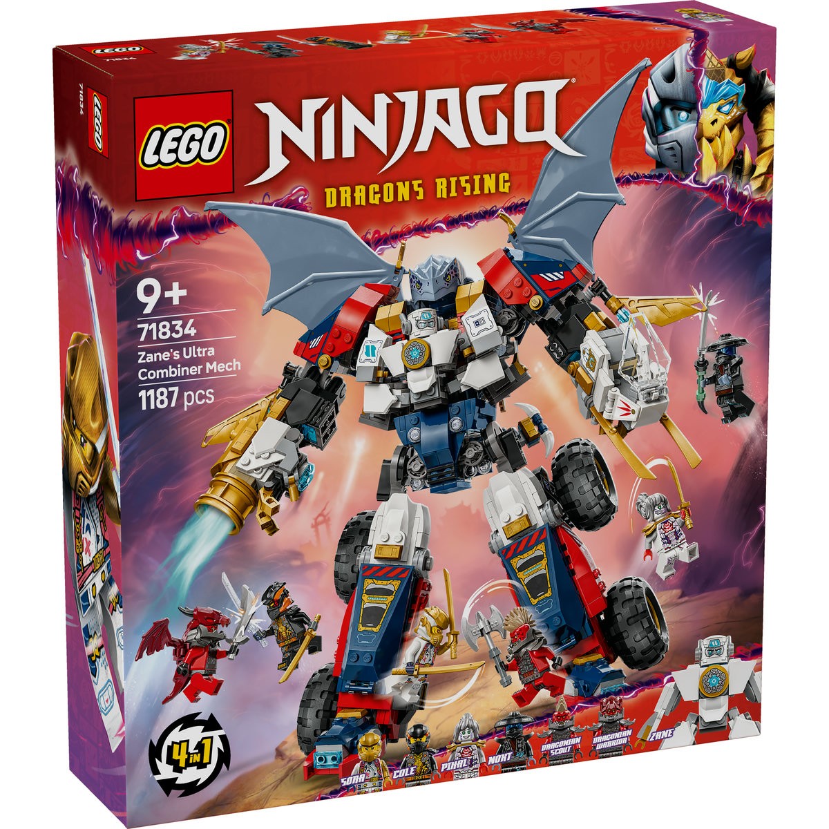 LEGO Ninjago Ultrarobotul Combinat Al Lui Zane 71834