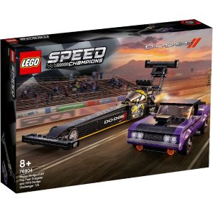 LEGO SPEED CHAMPIONS MOPAR DODGE SRT TOP FUEL DRAGSTER SI DODGE CHALLANGER 1970 76904
