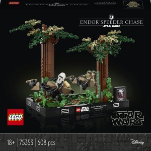LEGO STAR WARS DIORAMA DE URMARIRE CU SPEEDERUL PE ENDOR 75353