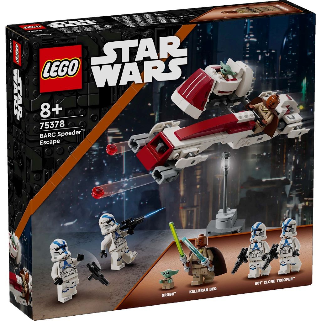 LEGO STAR WARS EVADARE PE MOTOCICLETA DE VITEZA BARC 75378