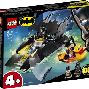 LEGO SUPER HEROES URMĂRIREA PINGUINULUI CU BATBOAT 76158