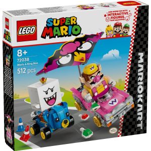 LEGO SUPER MARIO KART MARIO WARIO SI KING BOO 72038