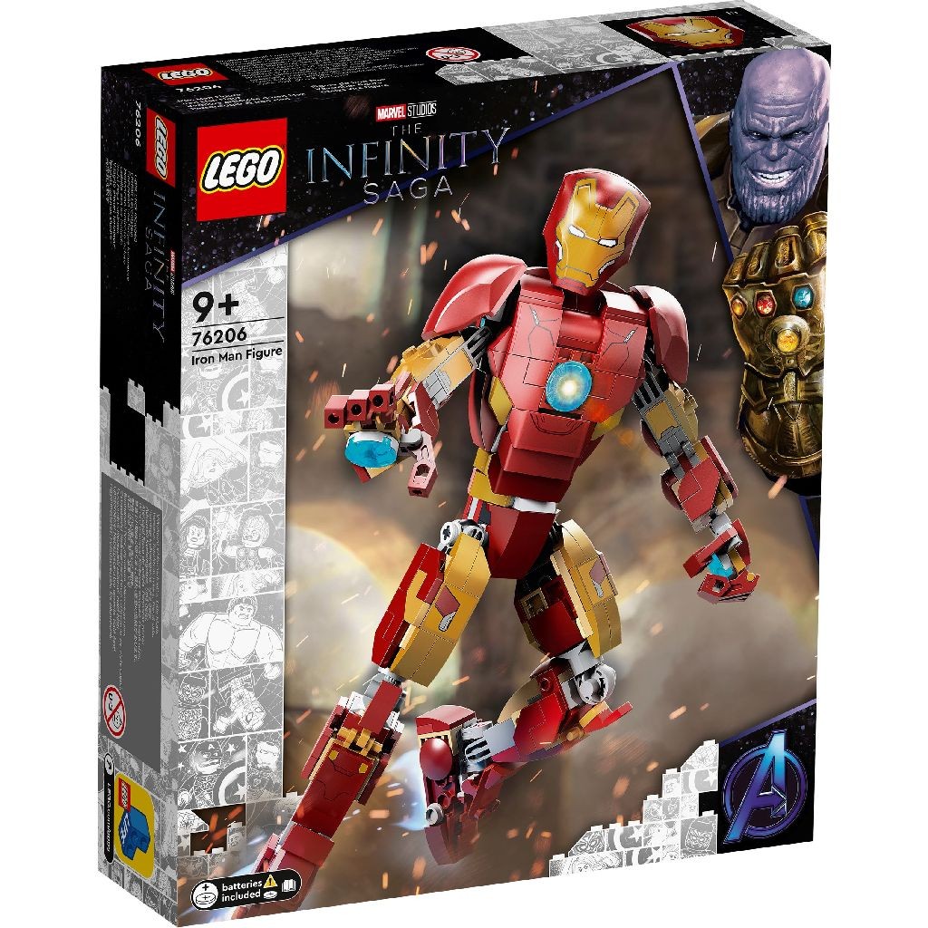 LEGO Superheroes Figurina Iron Man 76206