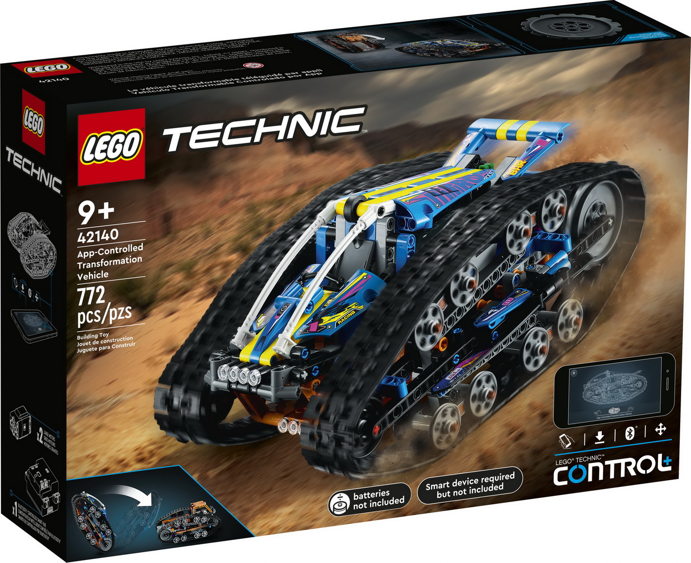 LEGO TECHNIC VEHICUL DE TRANSFORMARE CONTROLAT DE APLICATIE 42140