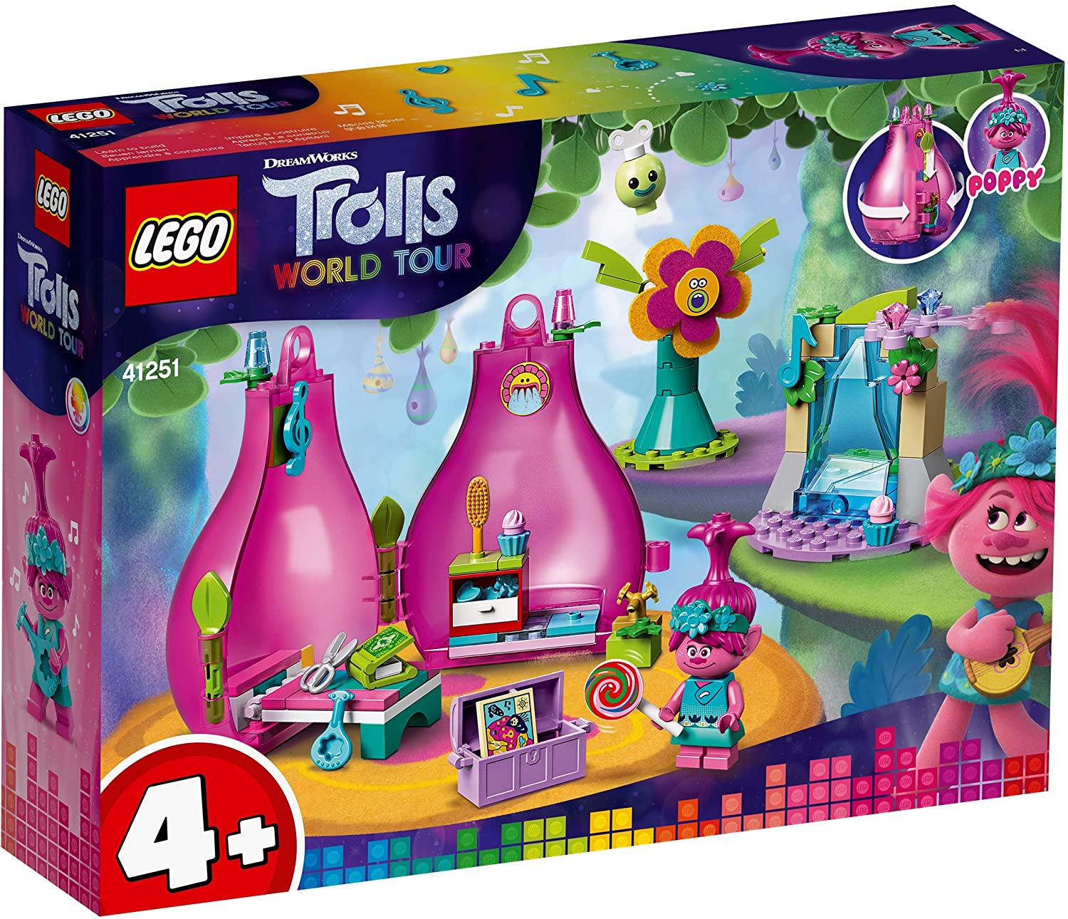 LEGO TROLLS WORLD TOUR CAPSULA LUI POPPY 41251