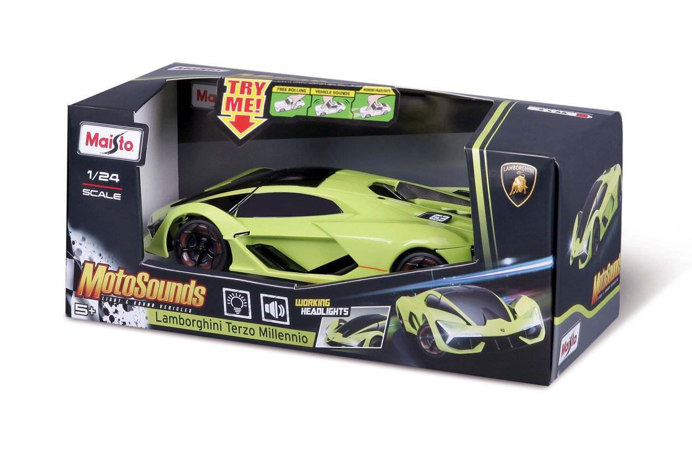 Maisto Masinuta Cu Sunete Si Lumini Lamborghini Terzo Millennio Scara 1 La 24