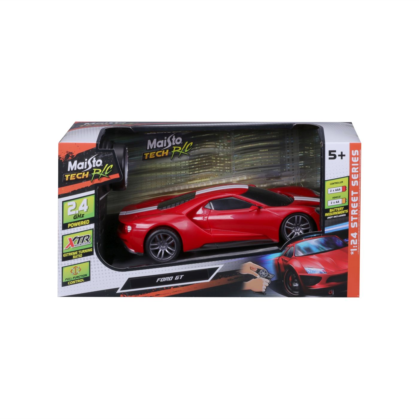 MAISTO MASINUTA CU TELECOMANDA 2.4GHz FORD GT SCARA 1 LA 24