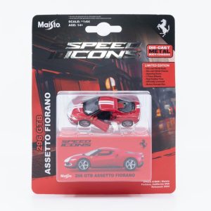 MAISTO MASINUTA METALICA SPEED ICONS 296 GTB ASSETTO FIORANO ROSU SCARA 1 LA 64