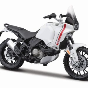 MAISTO MOTOCICLETA METALICA CU STAND EDITIE SPECIALA DUCATI DESERT X SCARA 1 LA 18