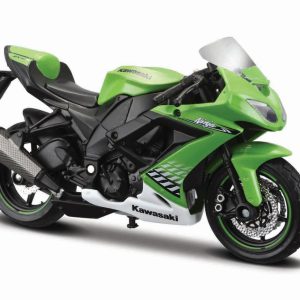 MAISTO MOTOCICLETA METALICA CU STAND EDITIE SPIECIALA KAWASAKI NINJA ZX 10R SCARA 1 LA 18