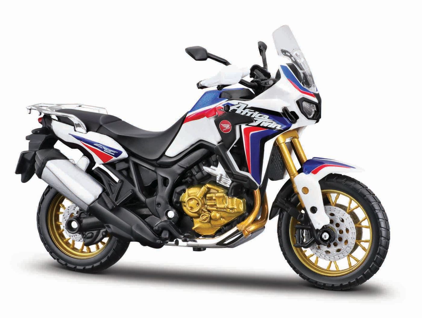 MAISTO MOTOCICLETA METALICA CU STAND HONDA AFRICA TWIN DCT SCARA 1 LA 18