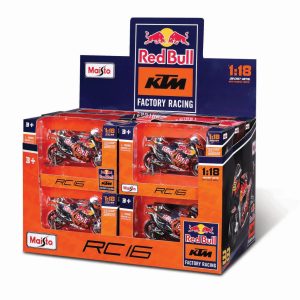 MAISTO MOTOCICLETA METALICA RED BULL KTM SCARA 1 LA 18