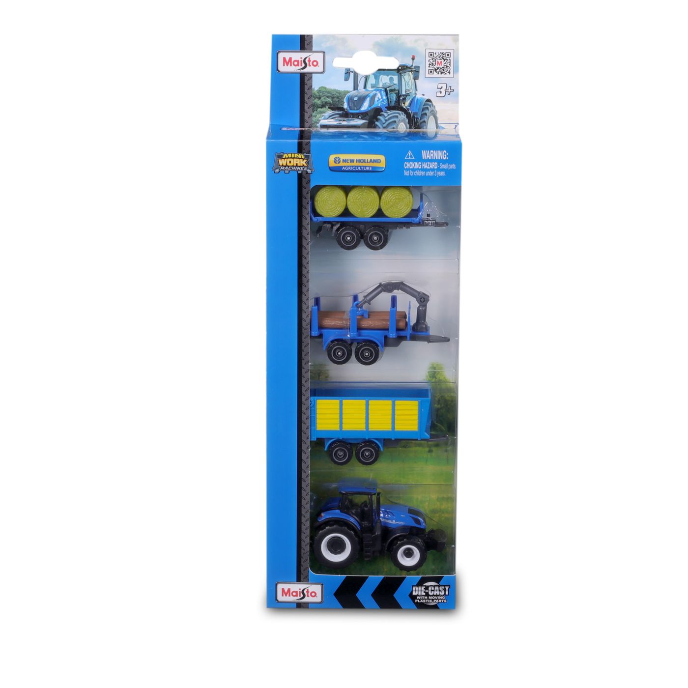 MAISTO SET 4 UTILAJE AGRICOLE NEW HOLLAND
