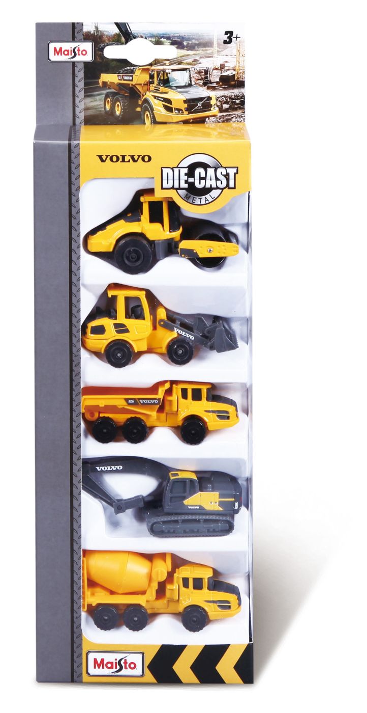 Maisto Set 5 Utilaje De Constructii Volvo
