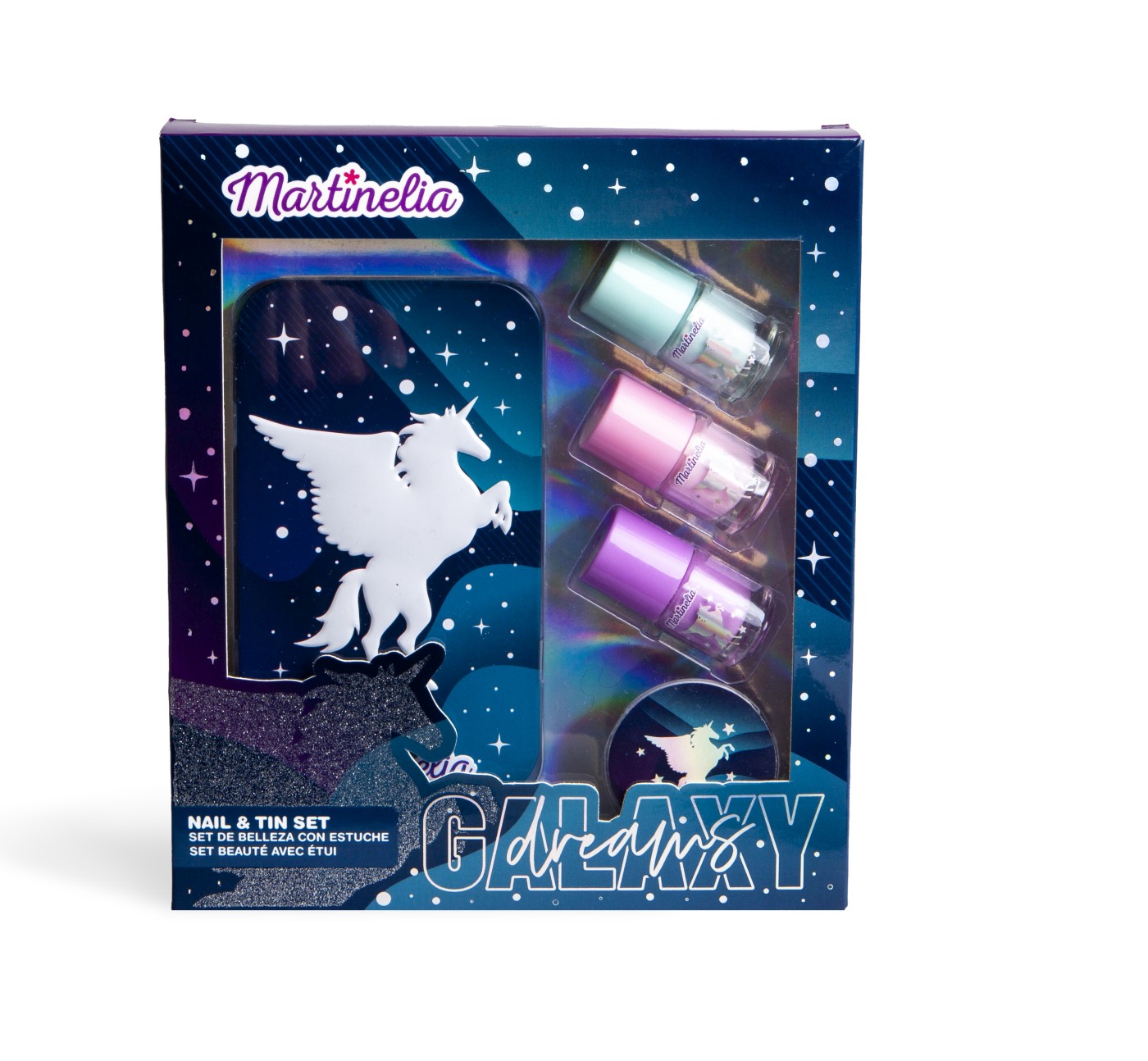 MARTINELIA GALAXY DREAMS SET PENTRU UNGHII SI CUTIE DE DEPOZITARE