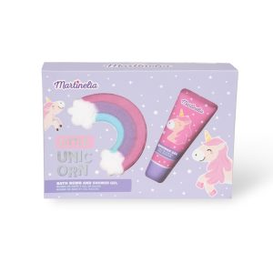 MARTINELIA LITTLE UNICORN SET CREMA DE CORP SI BOMBA DE BAIE