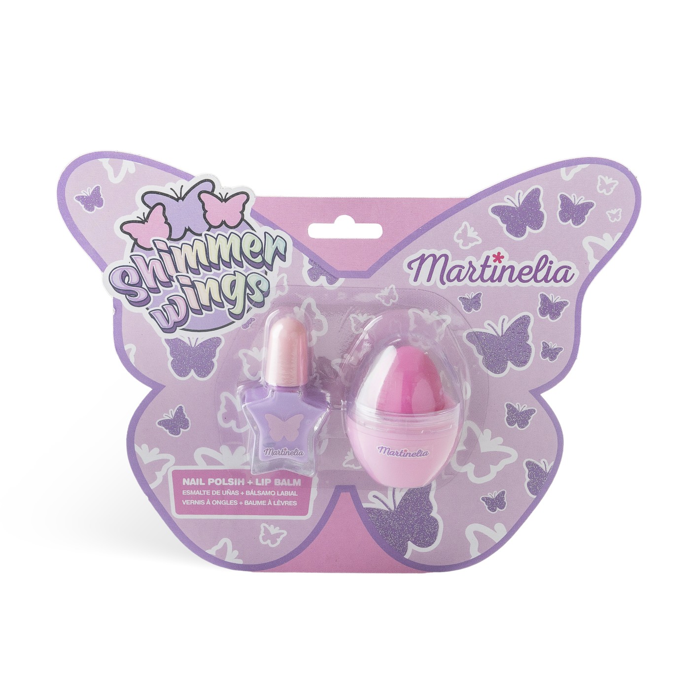 Martinelia Shimmer Wings Set Duo Lac De Unghii Si Balsam De Buze