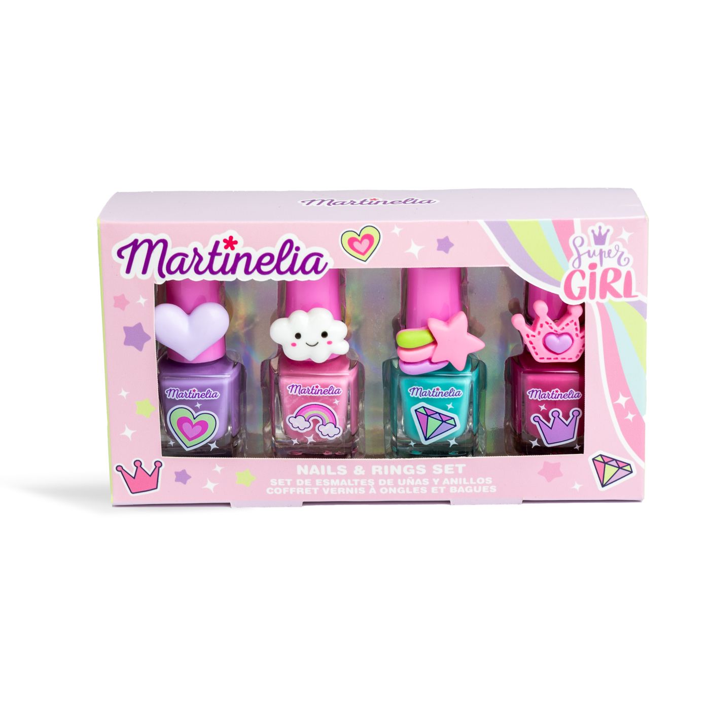 Martinelia Super Girl Set 4 Lacuri De Unghii Si Inele