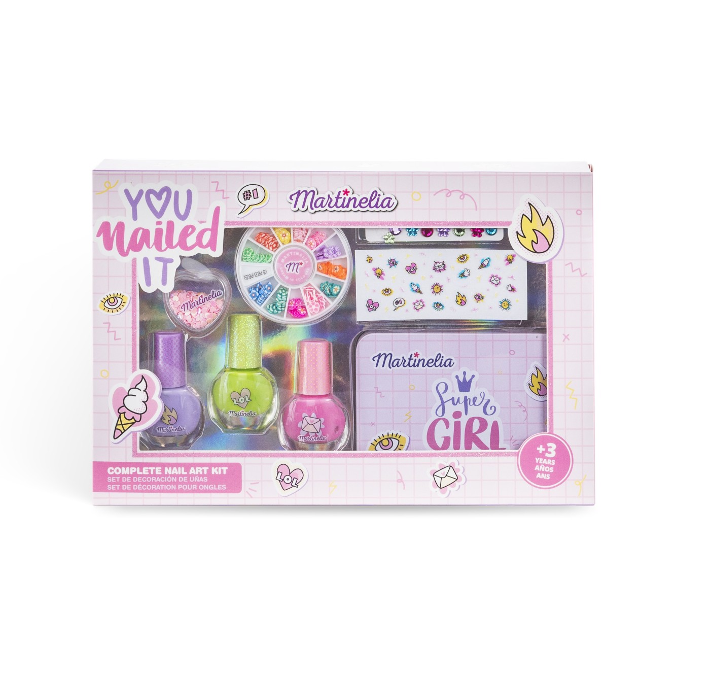 Martinelia Super Girl Set Complet Pentru Unghii