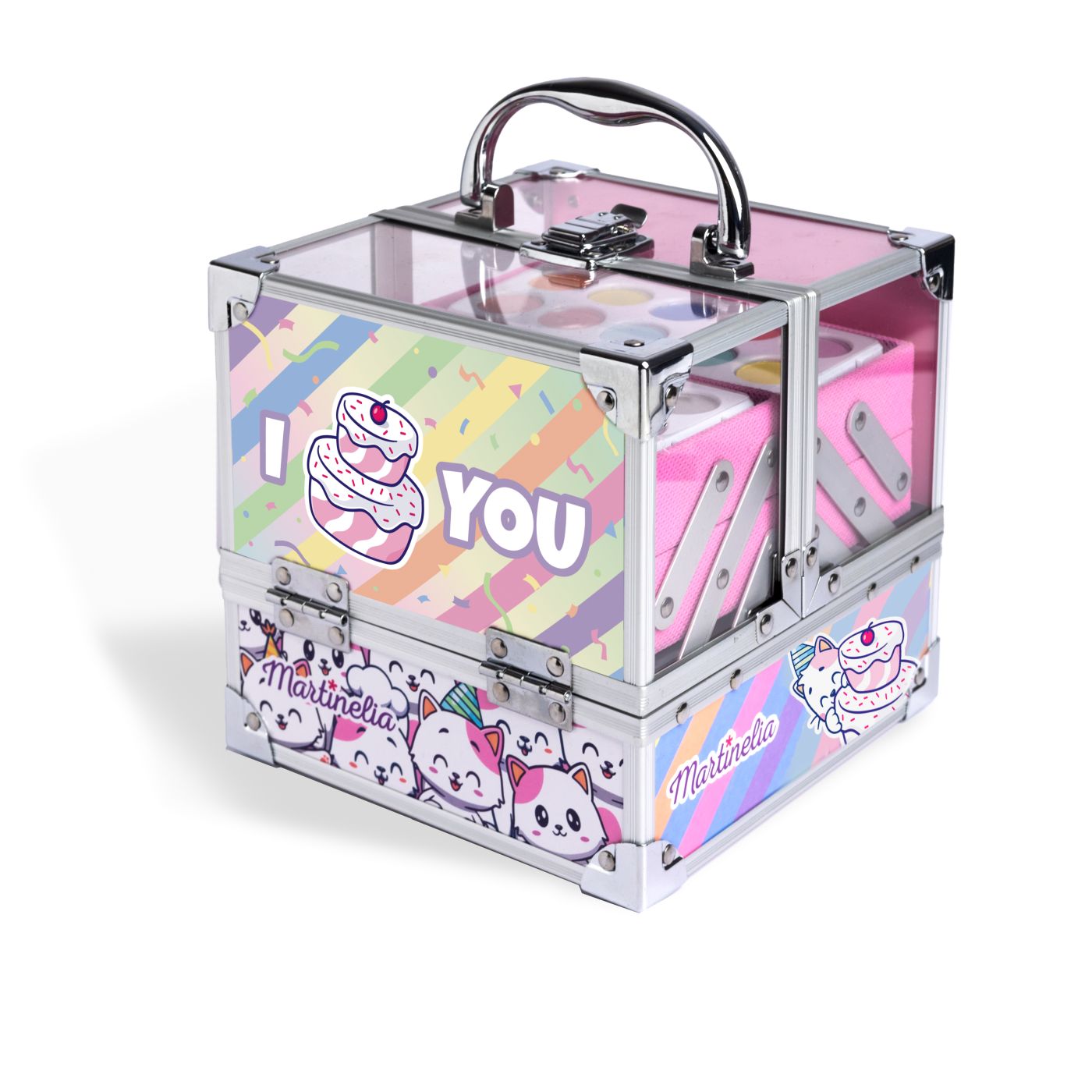 Martinelia Yummy Trusa Mare De Machiaj Cutie Metalica