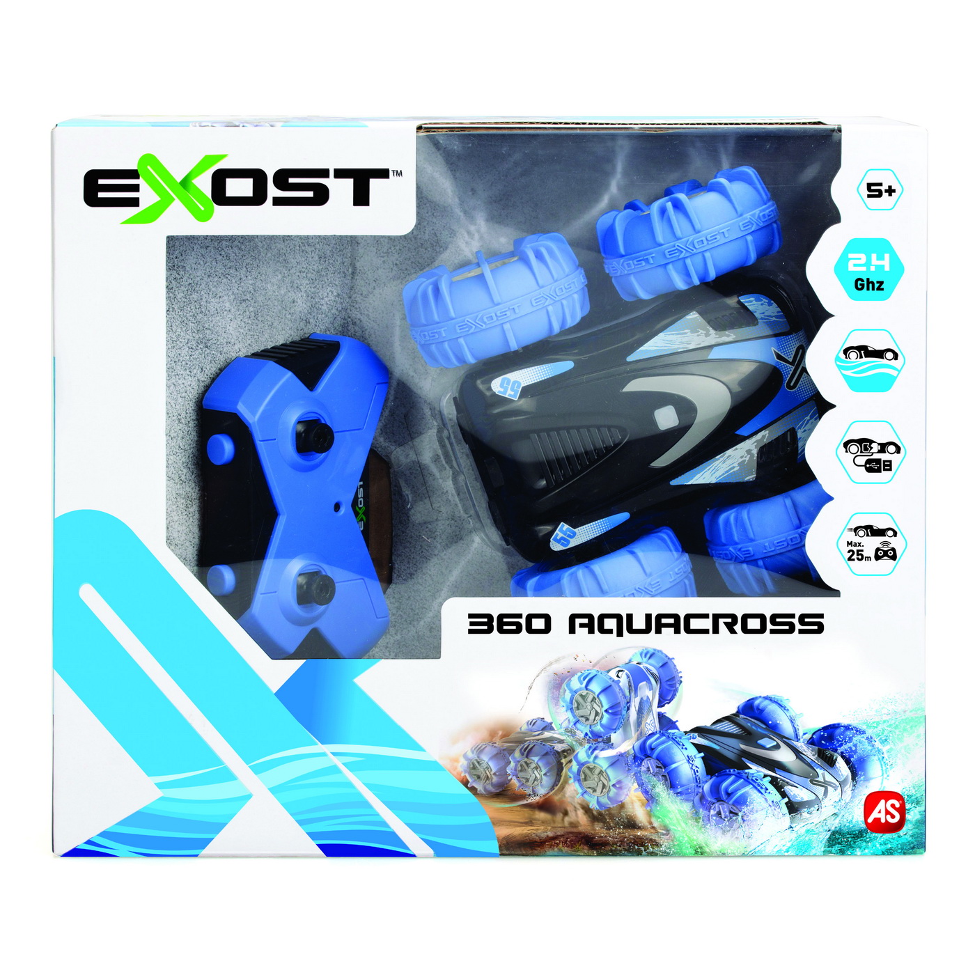 Masina Cu Telecomanda Exost RC Scara 1:18 360 Aquacross