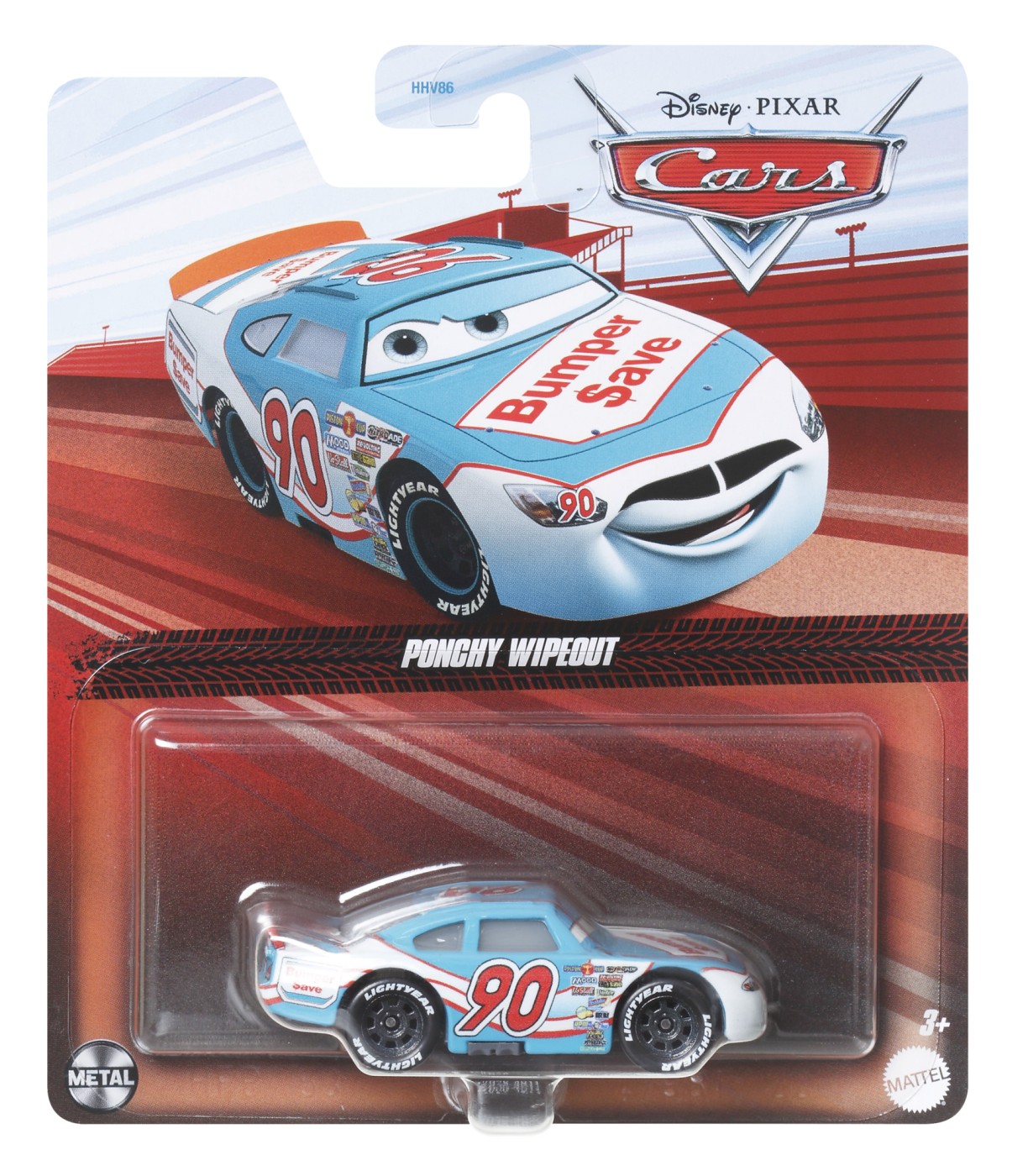 Masinuta Metalica CARS3 Personajul Ponchy Wipeout