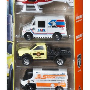 MATCHBOX SET 5 MASINUTE METALICE CITY ADVENTURE II SCARA 1:64