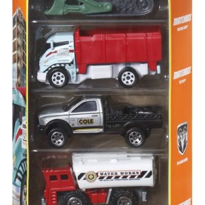 MATCHBOX SET 5 MASINUTE METALICE MBX CONSTRUCTION III SCARA 1:64
