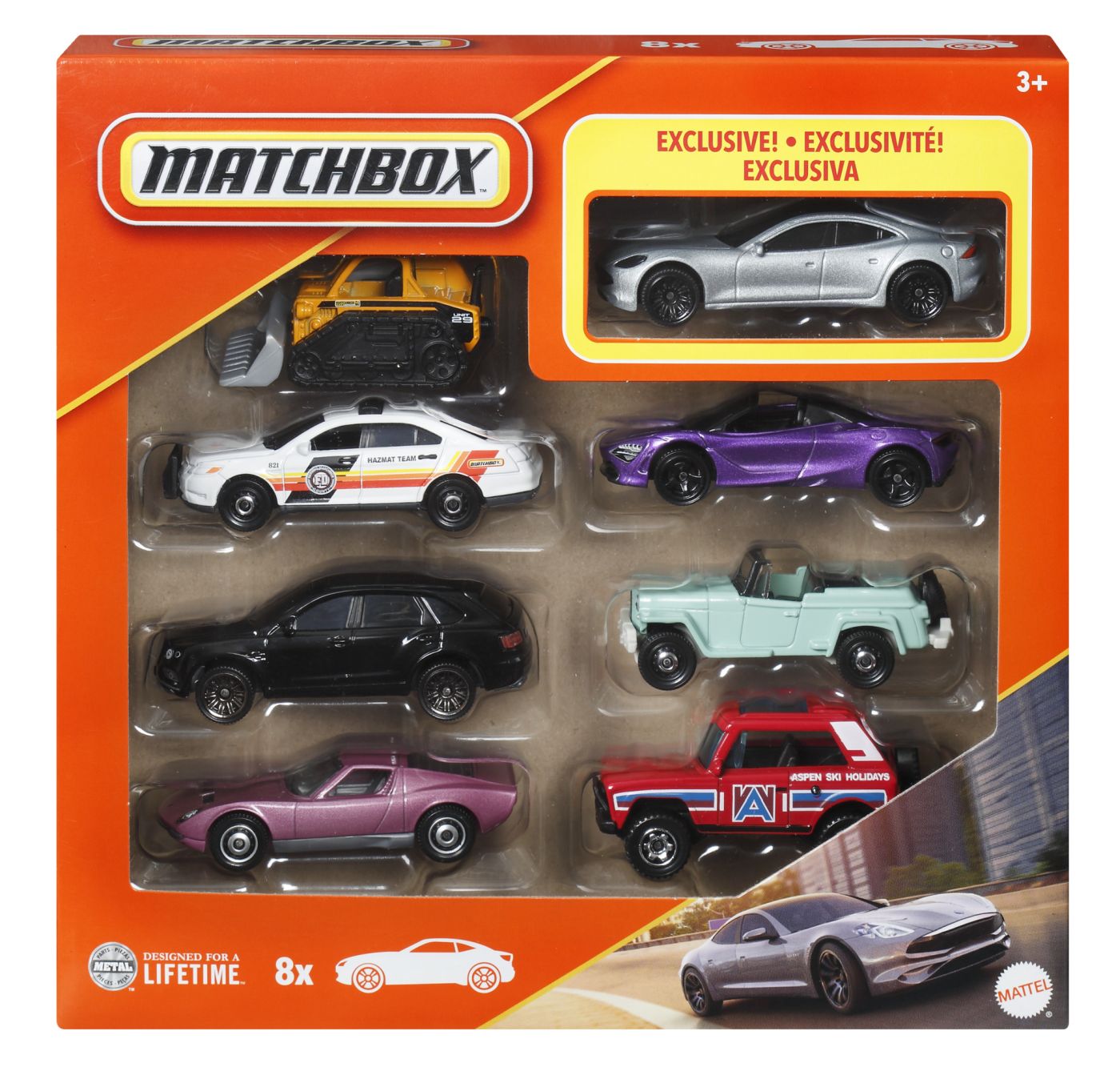 Matchbox Set 8 Masinute Metalice Exclusiv Karma GS-6 Cara 1 La 64