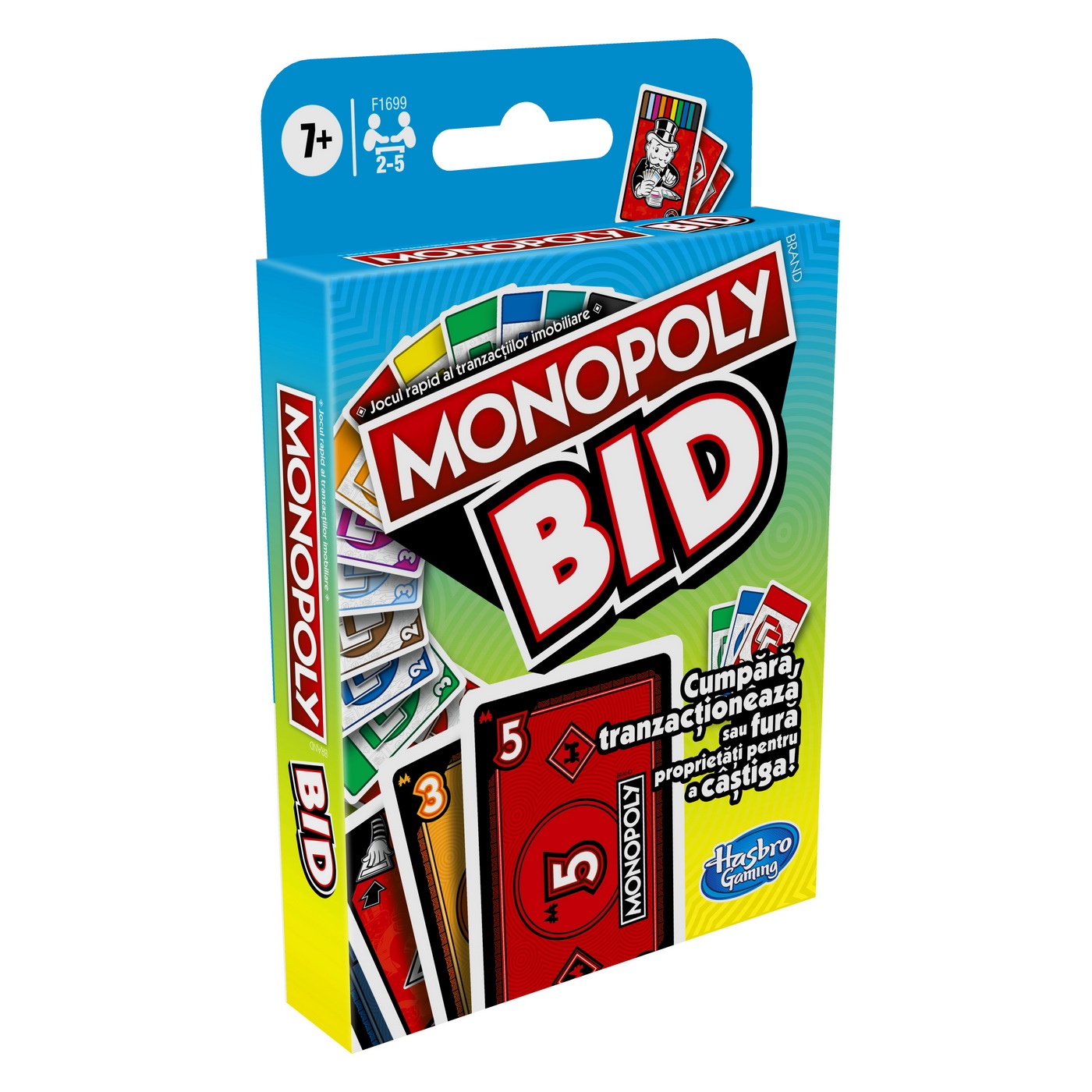 MONOPOLY BID JOCUL DE CARTI - IN LIMBA ROMANA