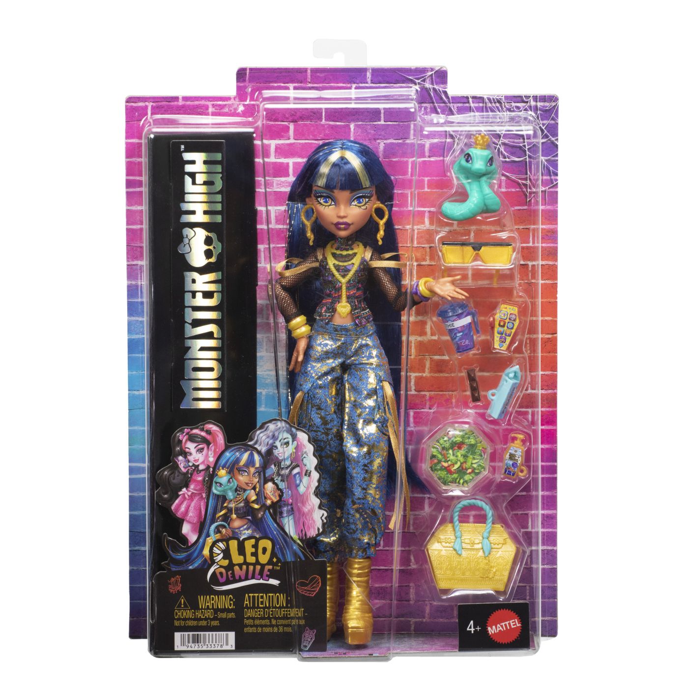 MONSTER HIGH PAPUSA CLEO DENILE CU ACCESORII