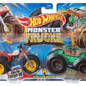 MONSTER TRUCK SET 2 MASINI SCARA 1 LA 64 TRI TO CRUSH ME SI BAJA BUSTER