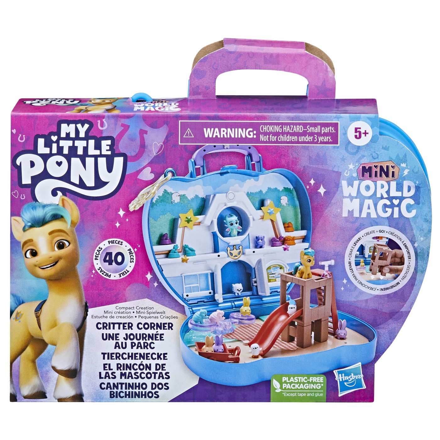 MY LITTLE PONY MINI WORLD MAGIC SET DE JOACA COMPACT CREATION CRITTER CORNER