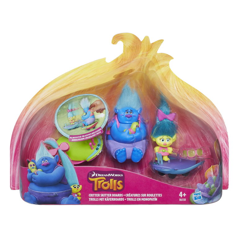 PACHET FIGURINE TROLLS PE SKATE