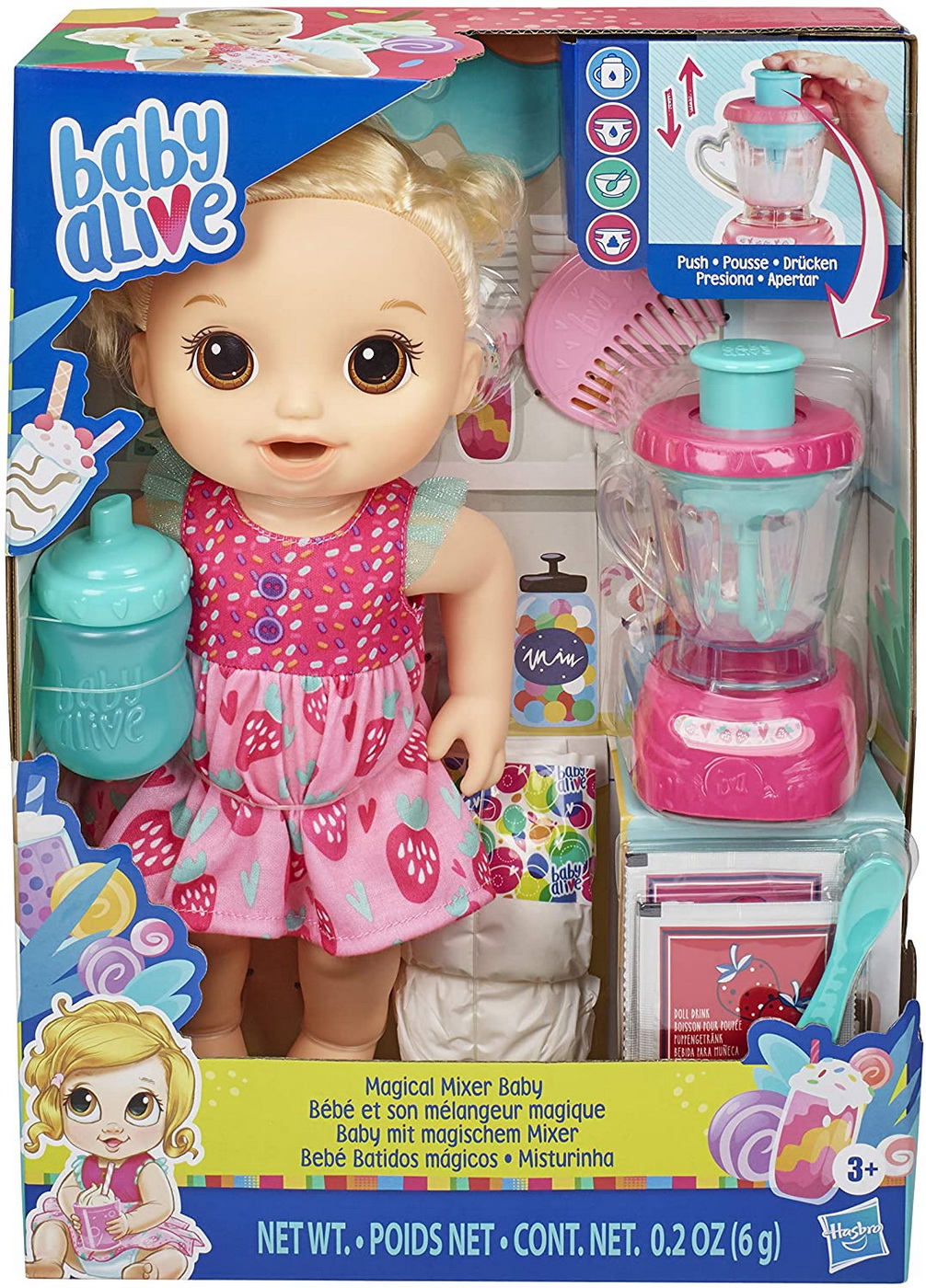 PAPUSA BABY ALIVE CU MIXER PENTRU CAPSUNI