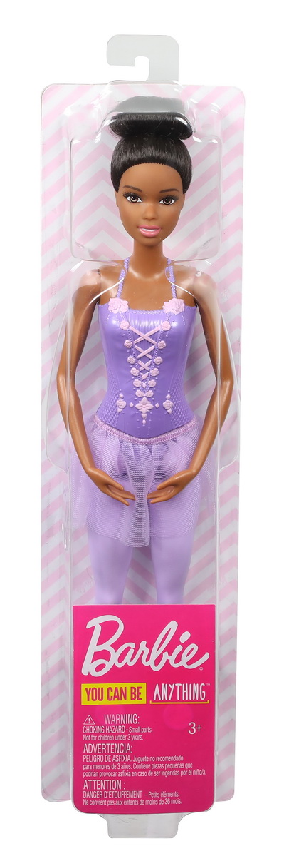 Papusa Barbie Balerina Creola Cu Costum Lila
