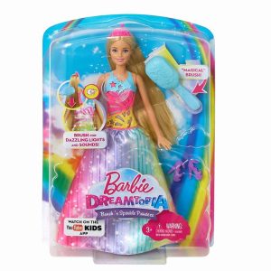 PAPUSA BARBIE CU PERIE SI ROCHITA MULTICOLORA