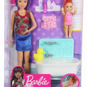 PAPUSA BARBIE MAMICA SATENA CU BEBELUS