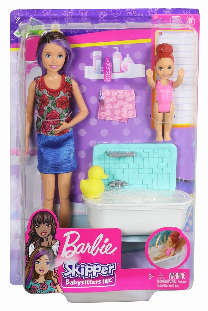 PAPUSA BARBIE MAMICA SATENA CU BEBELUS