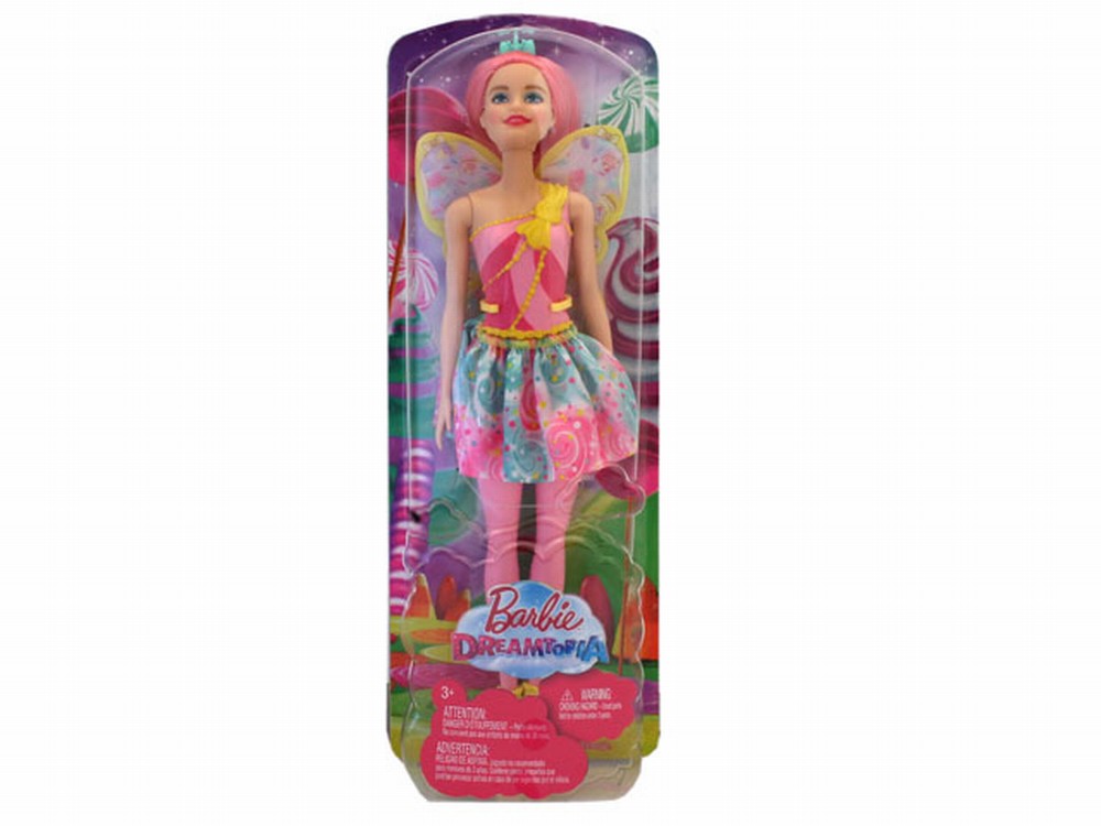 Papusa Barbie Printesa Zana Cu Parul Roz