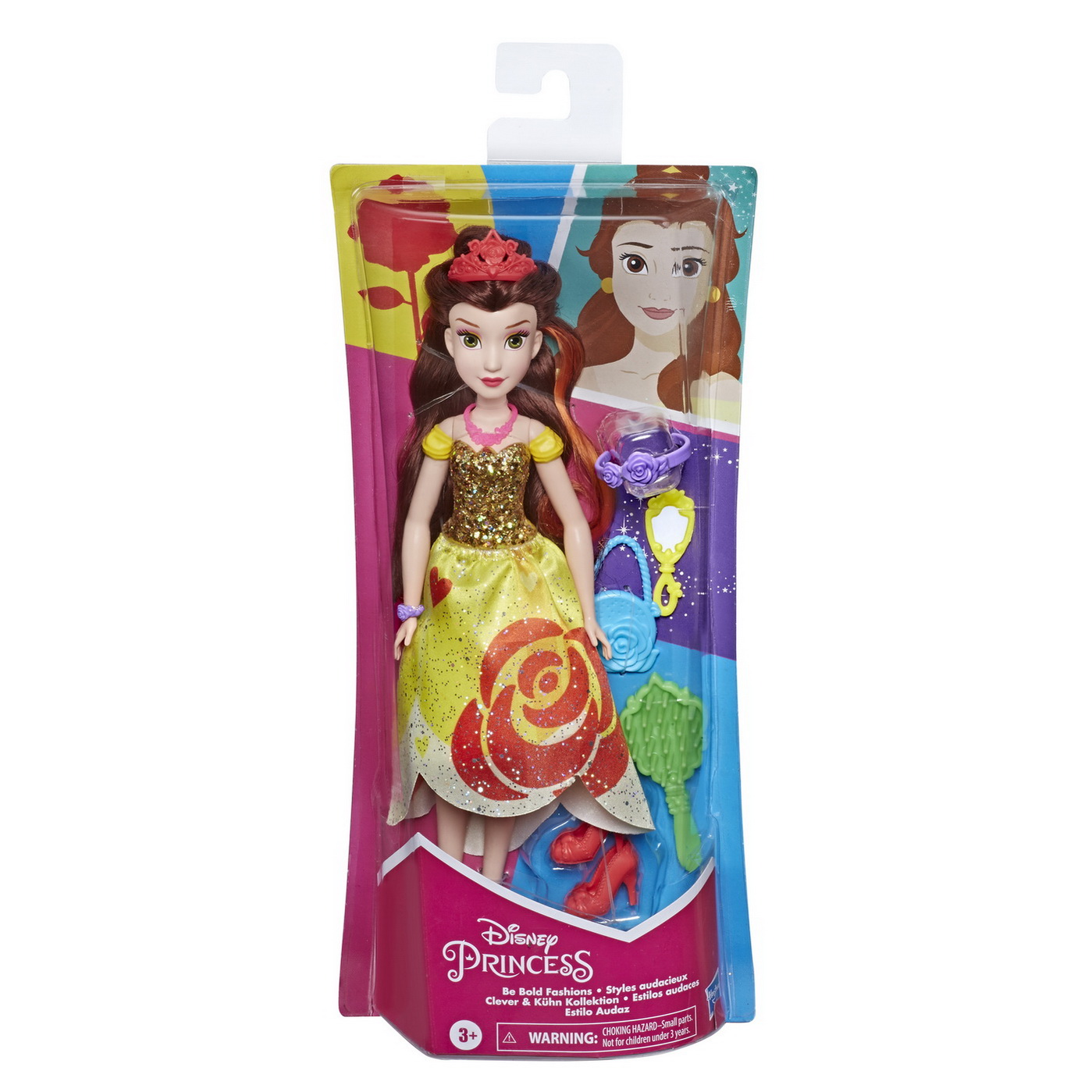 PAPUSA PRINTESA BELLE ACCESORIZATA CU STIL