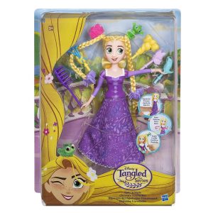 PAPUSA RAPUNZEL CU ACCESORII DE PAR TANGLED