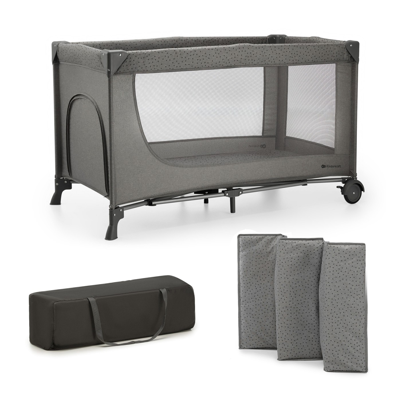 Patut Travel Kinderkraft JOY2, Fara Accesorii, Dark Grey