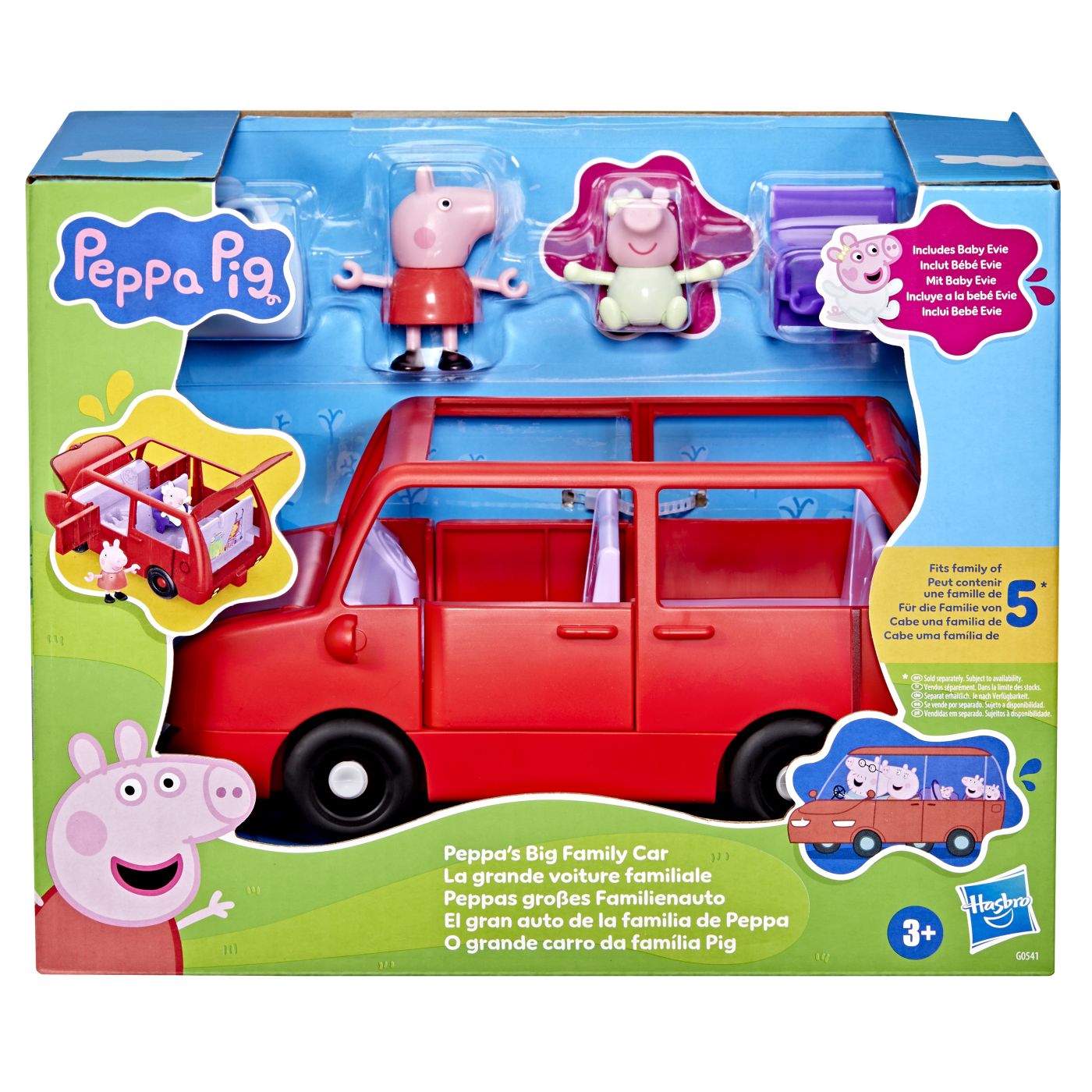 Peppa Pig Masina Familiei Peppa Cu Figurine