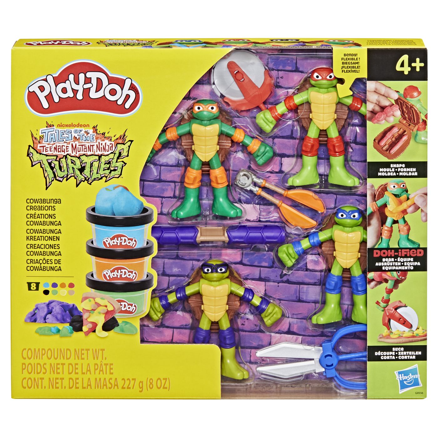 Play Doh Povestiri Cu Testoase Ninja Adolescente Mutante Set Creatii Cowabunga