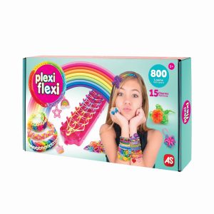 Plexi Flexi Gherghef Pentru Impletit Cu 800 Elastice Din Cauciuc Si 15 Accesorii