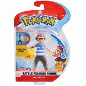 POKEMON FIGURINE ASH SI PIKACHU