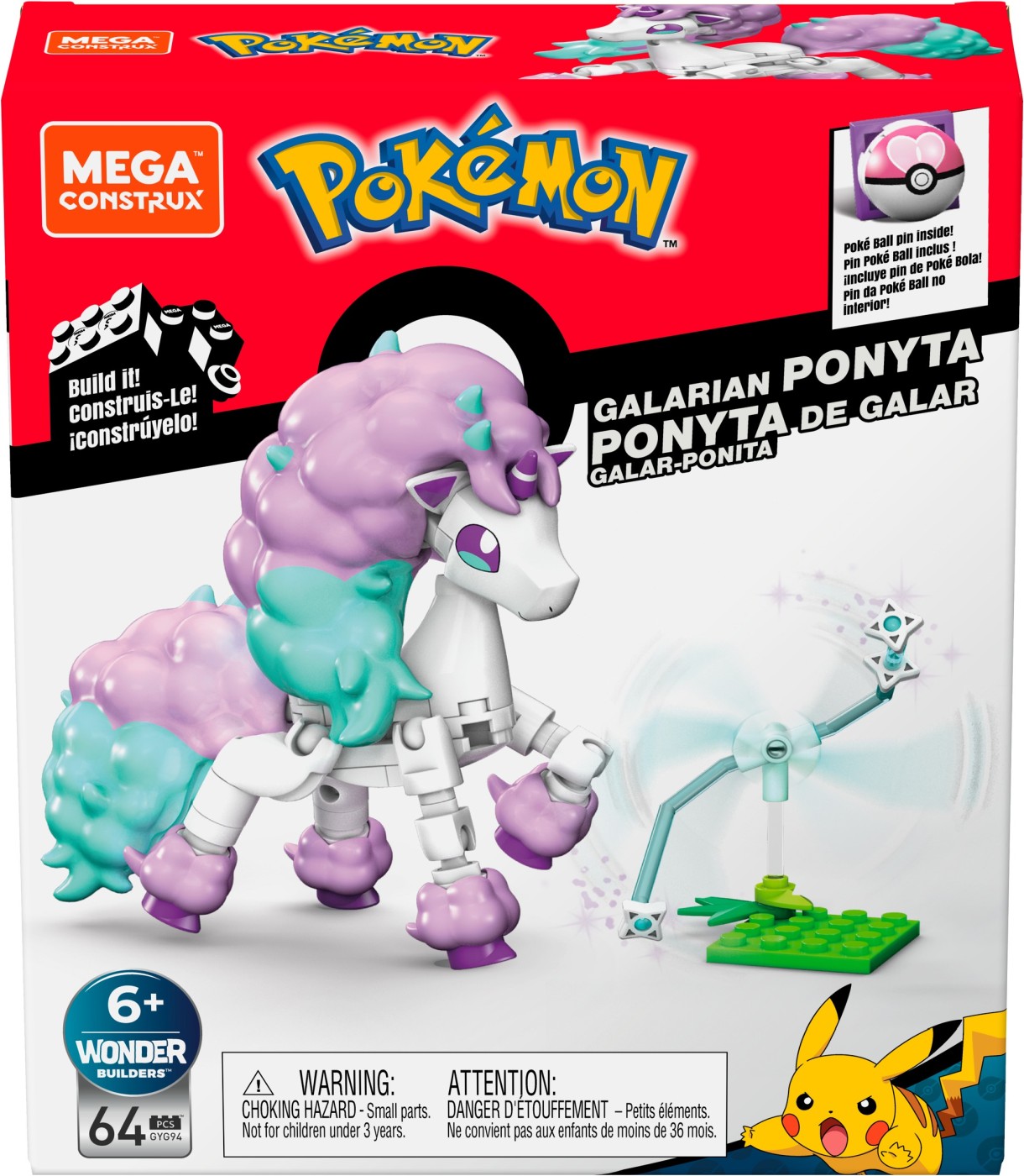 Pokemon Mega Construx Galarian Ponyta