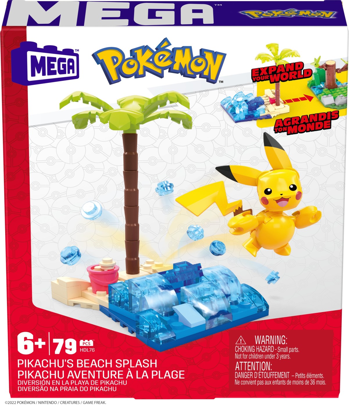POKEMON MEGA SET DE CONSTRUCTIE PLAJA LUI PIKACHU
